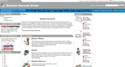 Desktop Screenshot of bindingmachinestore.com
